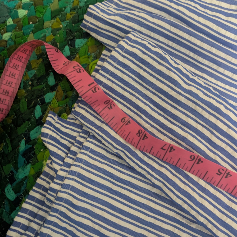 Anthropologie Blue and White Striped Maxi Dress - Picture 13 of 13